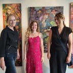 Vernissage "Zwischen-Welten" am 9.9.23 mit Hanne Ness; Hanne Ness, Jessica Euler, Christina Ness
