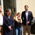 Vernissage "BLUR OUT" mit Kristina Schäfer am 6. Mai 2023; Grusswort  OB  Nino Haase, Einführung Kunsthistorikerin Jessica Euler